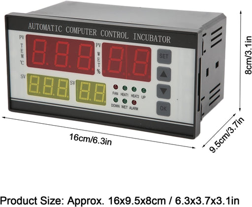 Termostato de incubadora de huevos Pantalla de temperatura de 32.0-210.2 °F - Quierox - Tienda Online