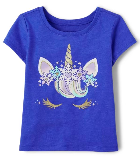 The Children's Place Camiseta Con Estampado De Unicornio De Invierno Para Bebés Y Niñas - Quierox - Tienda Online