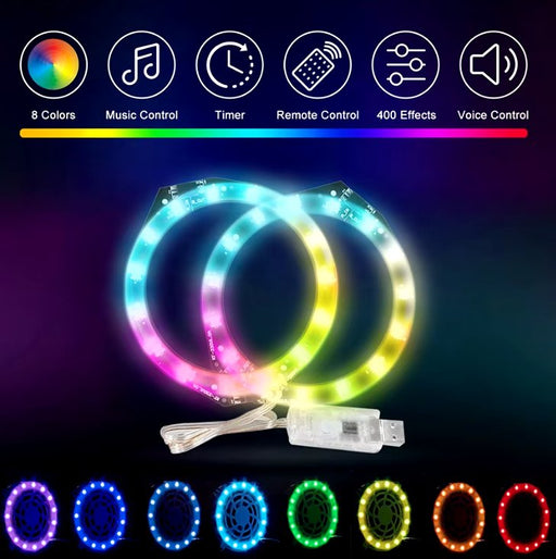 Tira de luces LED RGB de 8 colores - Quierox - Tienda Online