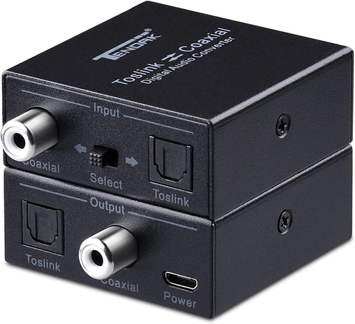 TOSLink a coaxial o coaxial a óptico SPDIF Toslink Convertidor de audio digital - Quierox - Tienda Online