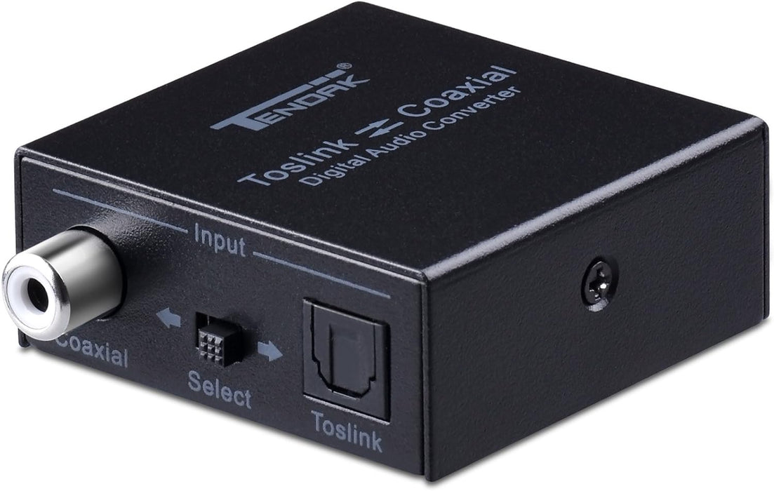 TOSLink a coaxial o coaxial a óptico SPDIF Toslink Convertidor de audio digital - Quierox - Tienda Online