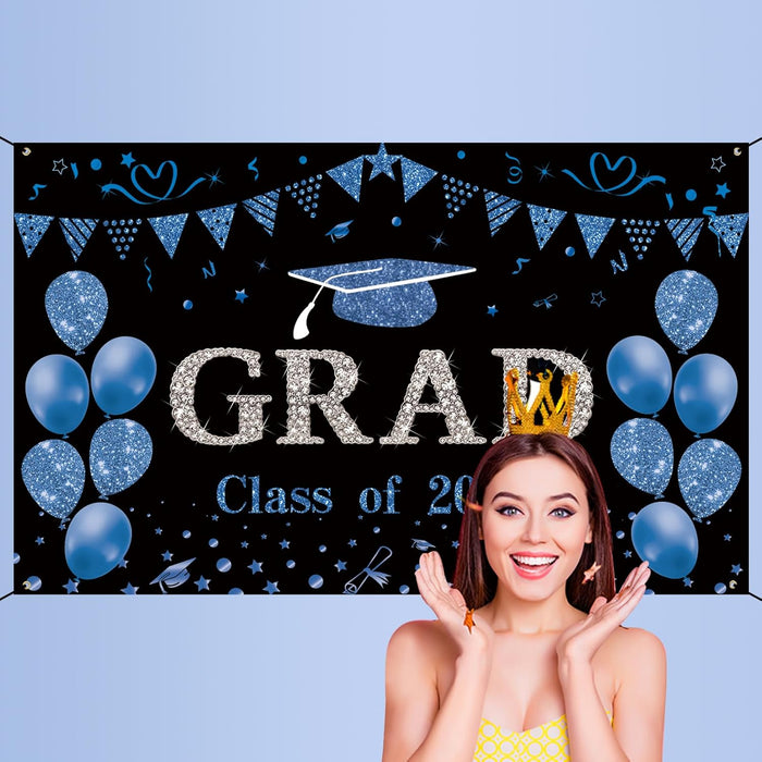 Trgowaul Decoración azul para fiesta de graduación 2024 - Quierox - Tienda Online