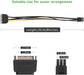 UGREEN Sata Cable de alimentación Sata15 Pin a 6 Pin PCI Express Tarjeta de Video - Quierox - Tienda Online