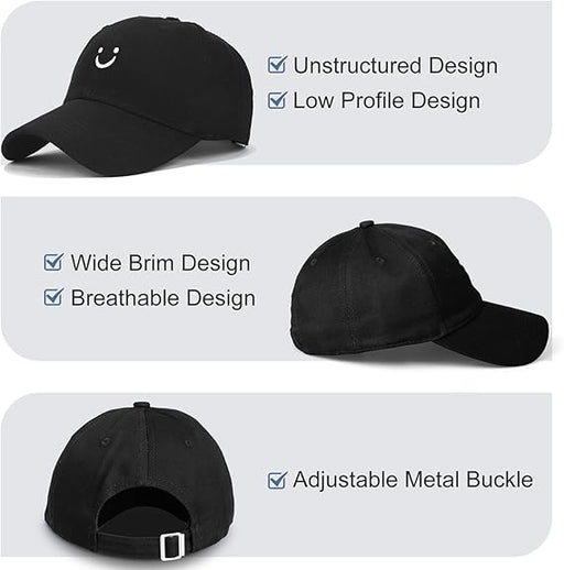 Umeepar Gorra de béisbol Umeepar Smile Face para mujeres y hombres, ajustable - Quierox - Tienda Online