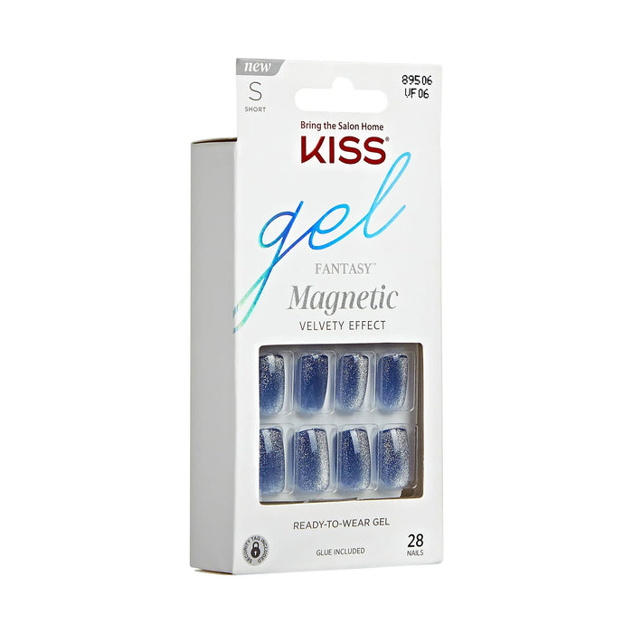 Uñas de gel cuadradas cortas magnéticas KISS Gel Fantasy - Quierox - Tienda Online