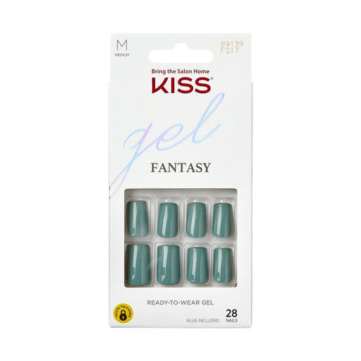 Uñas postizas adhesivas KISS Gel Fantasy Sculpted Square Medium - Quierox - Tienda Online