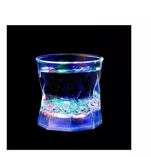 Vaso Redondo Transparente De Plastico Con Luz De Colores, 10oz - Quierox - Tienda Online