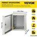 VEVOR Caja eléctrica de acero de 12.0 x 10.0 x 6.0 in - Quierox - Tienda Online