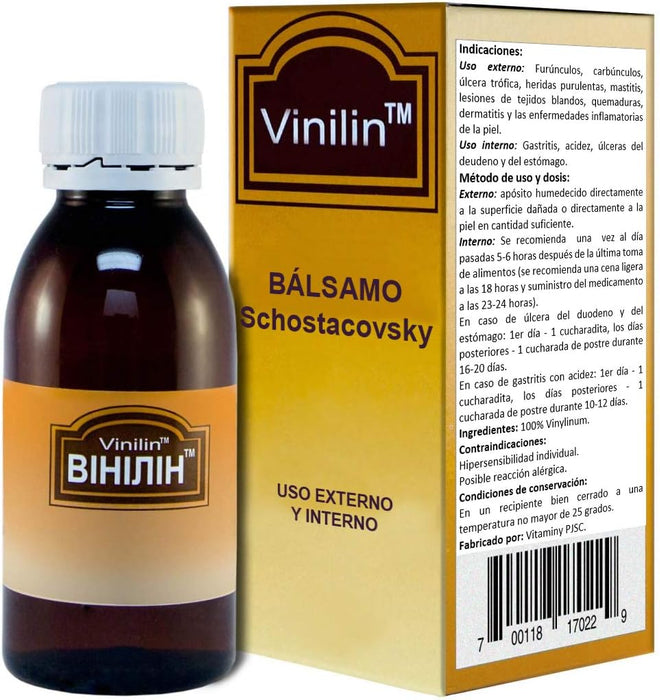 Vinilin - Vinylinum Balm, Bálsamo De Schostacovsky, 100G - Quierox - Tienda Online