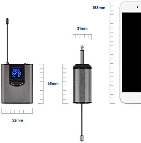 VMicrófono de solapa/auricular inalámbrico portátil GagalU UHF con transmisor y receptor - Quierox - Tienda Online