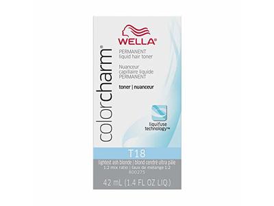 Wella Color Charm Tónico líquido permanente para cabello T - 18, White Lady, 1,42 oz líquidas - Quierox - Tienda Online