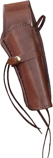 Western Express – Derecha – Funda para pistola de cuero liso marrón de 6” (calibre .44 .45) - Quierox - Tienda Online