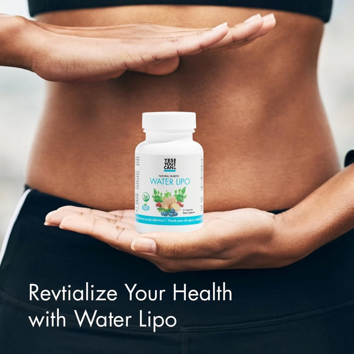 Yes You Can! Natural Water Lipo Pills - Limpieza diurética con electrolitos y vitaminas, 21 cápsulas - Quierox - Tienda Online