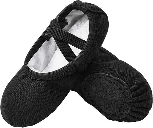 Zapatillas de ballet de lona Stelle para niñas pequeñas, sin cordones - Quierox - Tienda Online