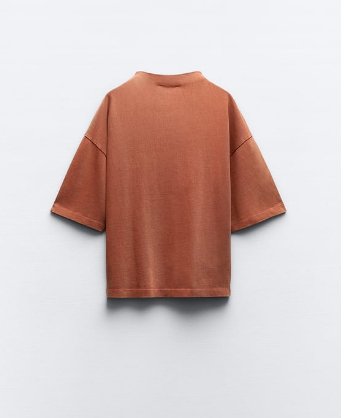 ZARA CAMISETA CLEAN DE ALGODÓN PESADO - Quierox - Tienda Online