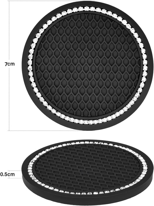 2 Unidades Posavasos de Coche Diamantes de Imitación - Quierox - Tienda Online