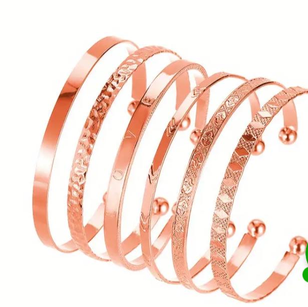 6pcs Juego De Pulseras De Brazalete De Estilo Hip Hop - Quierox - Tienda Online