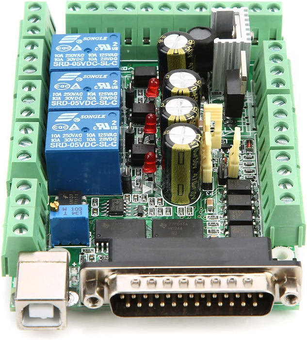 Adaptador de placa de ruptura de interfaz USB CNC MACH3 de 6 ejes para controlador de motor - Quierox - Tienda Online