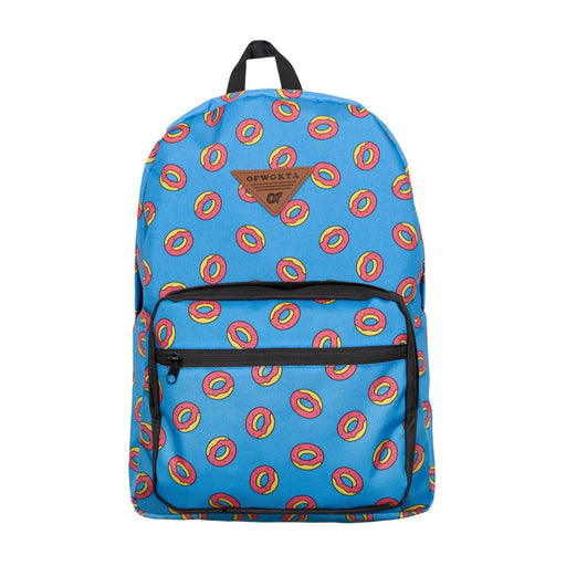 Allover Donut Print Backpack - Blue/Black - Quierox - Tienda Online