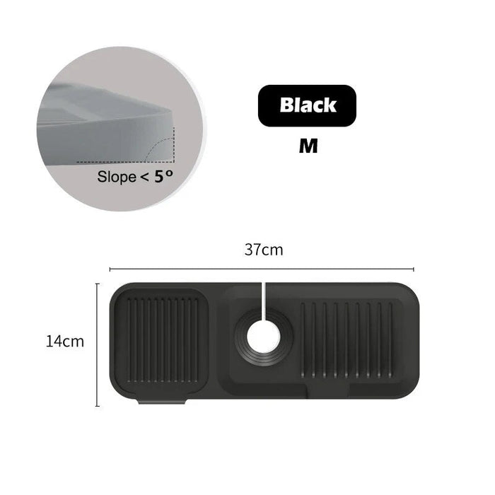 Almohadilla contra salpicaduras para grifo de silicona, estera de drenaje plegable - Quierox - Tienda Online