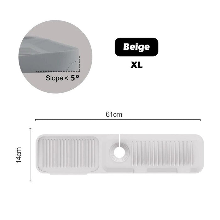 Almohadilla contra salpicaduras para grifo de silicona, estera de drenaje plegable - Quierox - Tienda Online