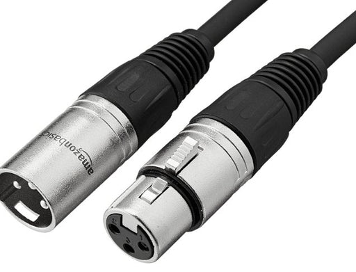 Amazon Basics Cable de micrófono XLR macho a hembra (6ft) - Quierox - Tienda Online