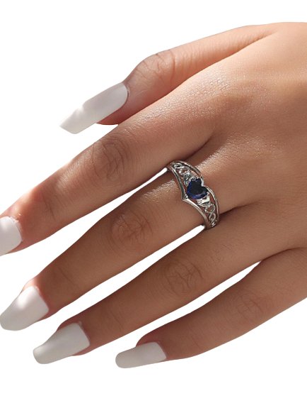 Anillo con diseño de gema para mujeres para fiesta banquete boda - Quierox - Tienda Online