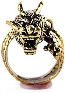 Anillo de dragón chino Plata Bronce Ouroboros - Quierox - Tienda Online