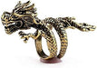 Anillo de dragón chino Plata Bronce Ouroboros - Quierox - Tienda Online