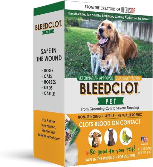 BleedClot - Polvo de coagulación de sangre para mascotas de primeros auxilios - Quierox - Tienda Online