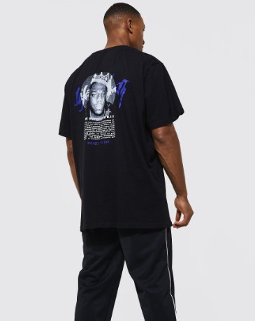 BOOHOOMAN CAMISETA OVERSIZE DE BIGGIE - Quierox - Tienda Online