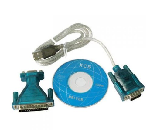 Cable USB 2,0 a DB de serie RS232 de 9 pines + 25 conectores de adaptador parale - Quierox - Tienda Online