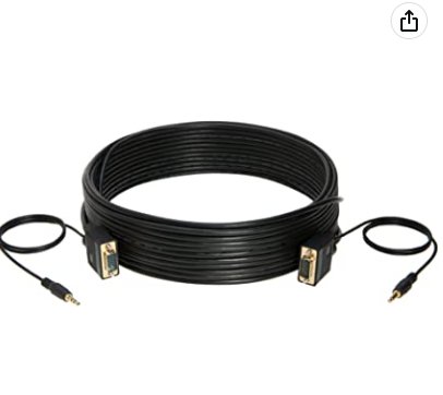 Cables Direct Online SVGA + Cable de monitor de audio macho a macho 1080P - Quierox - Tienda Online