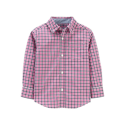 Carter's – Camisa De Popelina A Cuadros Con Botones En El Frente - Quierox - Tienda Online