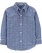 Carter's - Camisa de popelina a cuadros con botones en la parte delantera - Quierox - Tienda Online