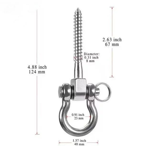 Colgante giratorio de 180 grados en acero inoxidable 304 permanente - Quierox - Tienda Online