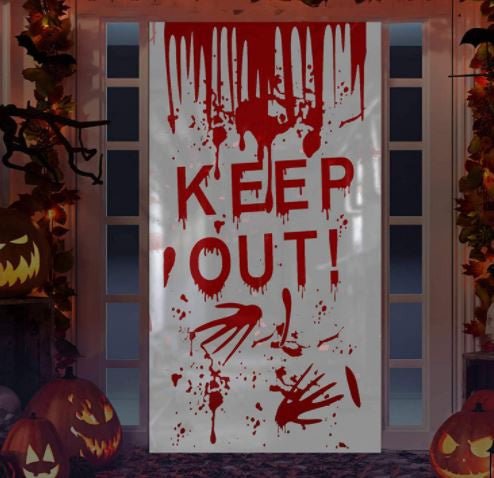 Cubierta de puerta de miedo para decoraciones de Halloween - Quierox - Tienda Online