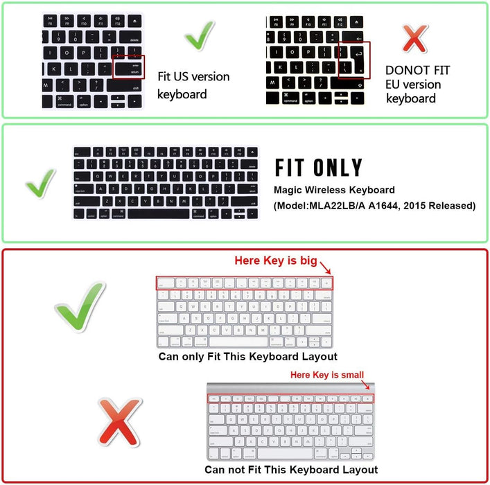 Cubierta de teclado mágico con gradiente de arcoíris, película protectora de piel de silicona - Quierox - Tienda Online