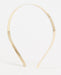 Diadema en metal dorado de design London - Quierox - Tienda Online