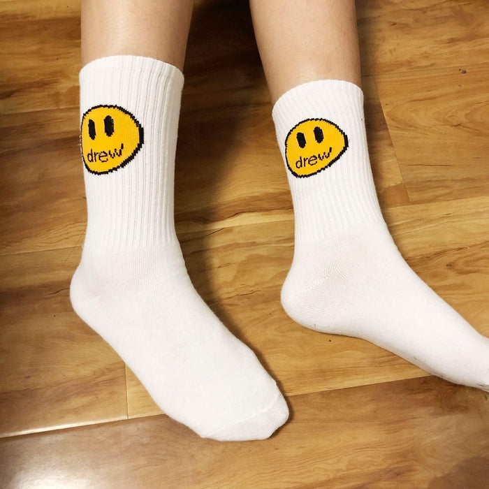 Drew House Calcetines para adultos con cara sonriente de Drew Bieber - Quierox - Tienda Online