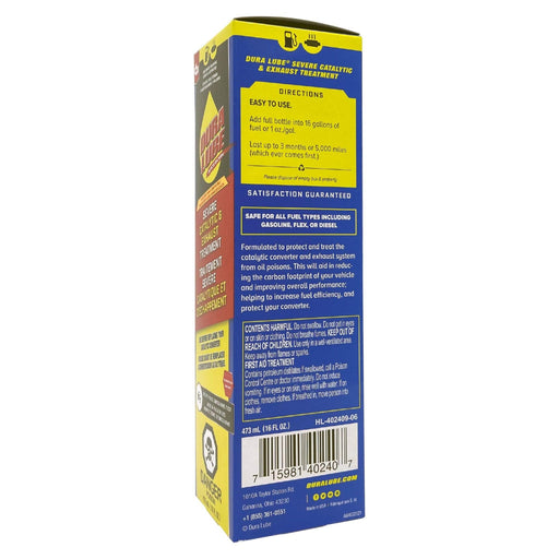 Dura Lube HL-402409 Tratamiento catalítico y de escape severo, 16 oz - Quierox - Tienda Online