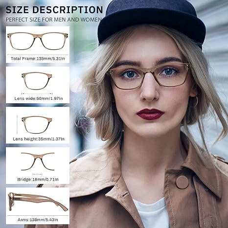 Fetrrc Gafas de lectura con bloqueo de luz azul para mujeres - Quierox - Tienda Online