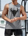 Fitness Men Geo Cattle Print Sports Tank Top - Quierox - Tienda Online