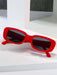 Gafas de moda de marco cuadrado Rojo - Quierox - Tienda Online