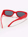 Gafas de moda de marco cuadrado Rojo - Quierox - Tienda Online