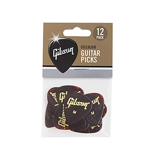 Gibson Gear Tortoise, paquete de 12 piezas, medianas de Púas de guitarra - Quierox - Tienda Online