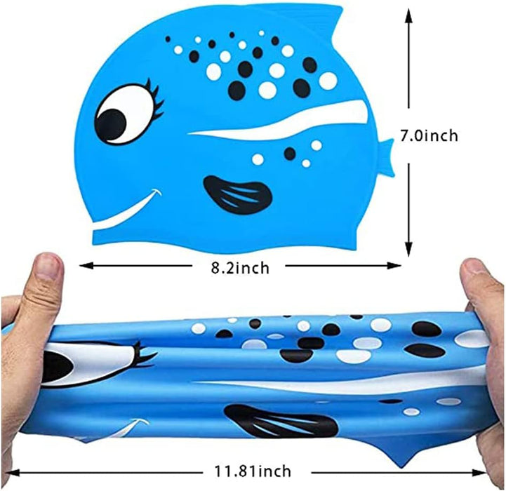 Gorro de natación con dibujos de tiburón para niños - Quierox - Tienda Online