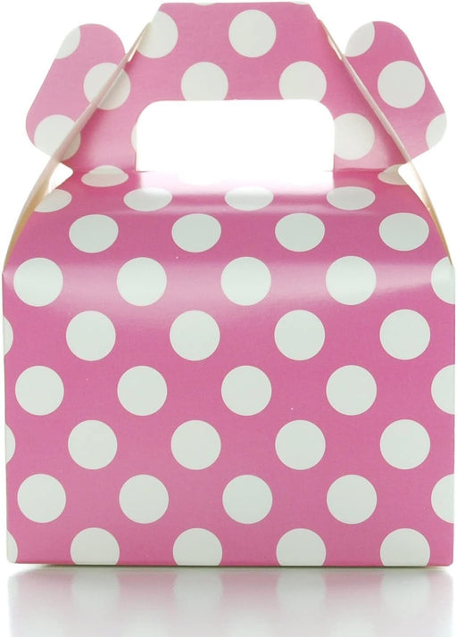 Hot Rosa favor cajas, Polka Dot Candy Box (12 unidades) - Quierox - Tienda Online