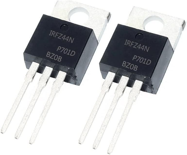 IRFZ44N Transistor MOSFET de potencia rectificador de canal N TO-220 (pack 10 piezas) - Quierox - Tienda Online