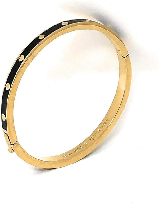 Kate Spade Spot The Spade - Pulsera fina en tono negro y dorado - Quierox - Tienda Online